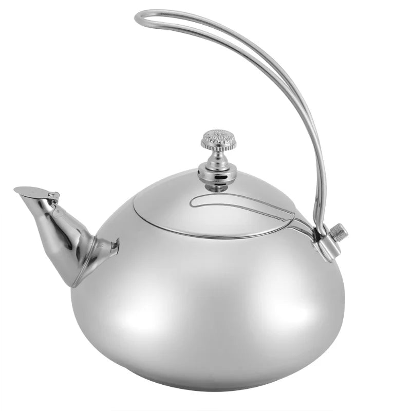 Classical 1.5L Stainless Steel Teapot Induction Cooker Teakettle Fast Water Heating Boiling Pot (Gold)
